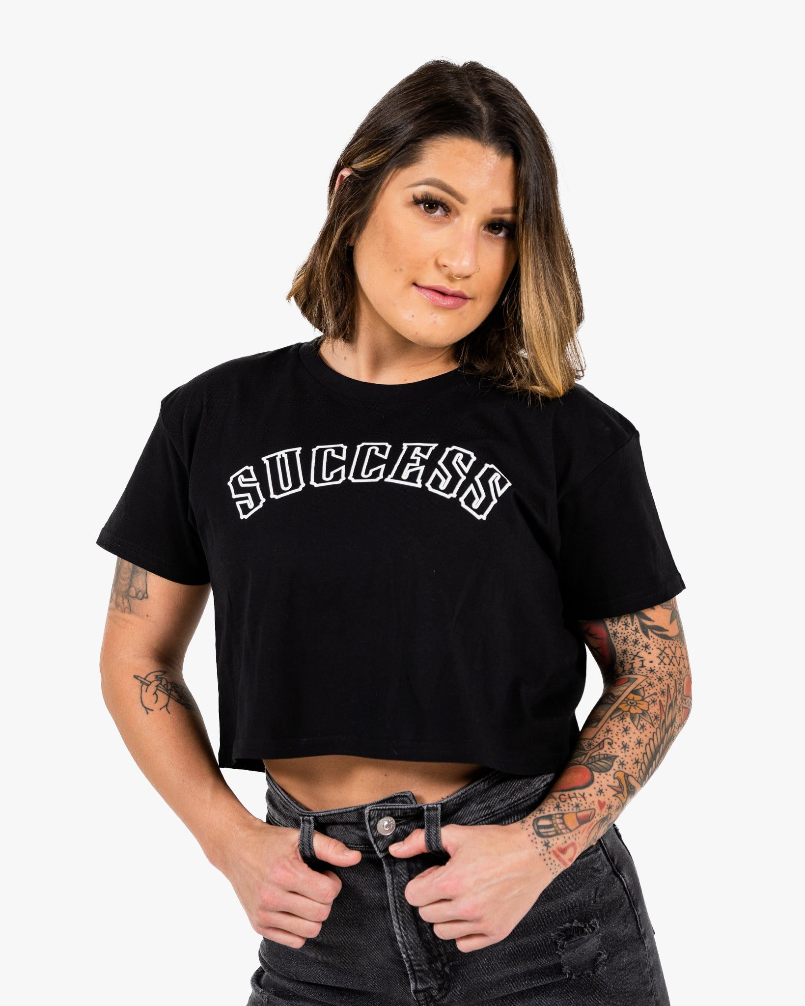 Success 18 Crop - Black